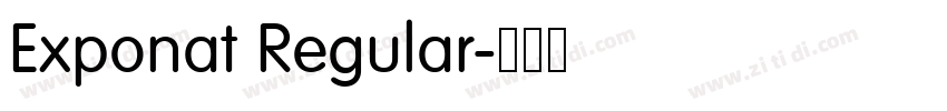 Exponat Regular字体转换
